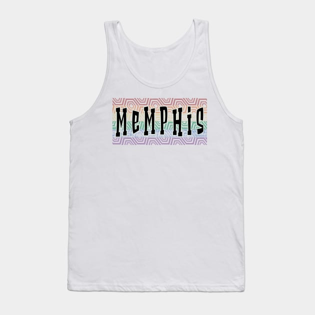 LGBTQ PATTERN AMERICA MEMPHIS Tank Top by Zodiac BeMac